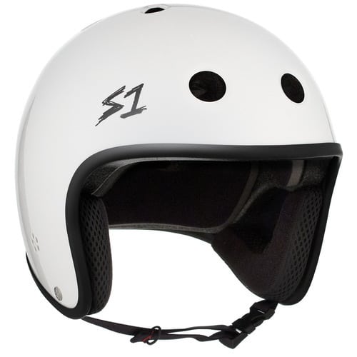 S-One Helmet Retro Lifer White Gloss | S1 Helmets Australia