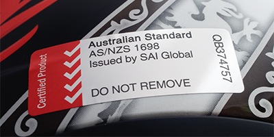 Example of an Australian Standards conformance mark shown in Queensland Government guidance