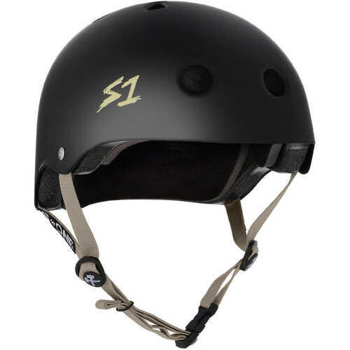 S-One Lifer Helmet (XS) Black Matte w/ Tan Straps